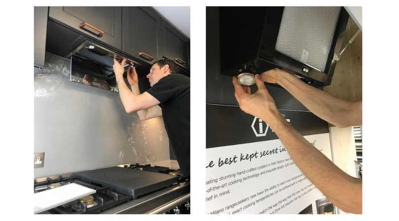 رفع عیب و تعویض و تعمیر چراغ و لامپ هود در کرج و البرز